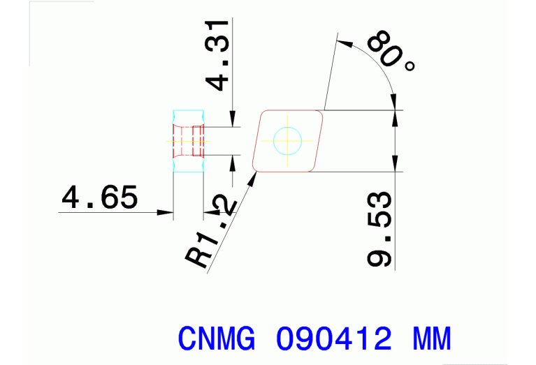 CNMG 090412 MM TT8115