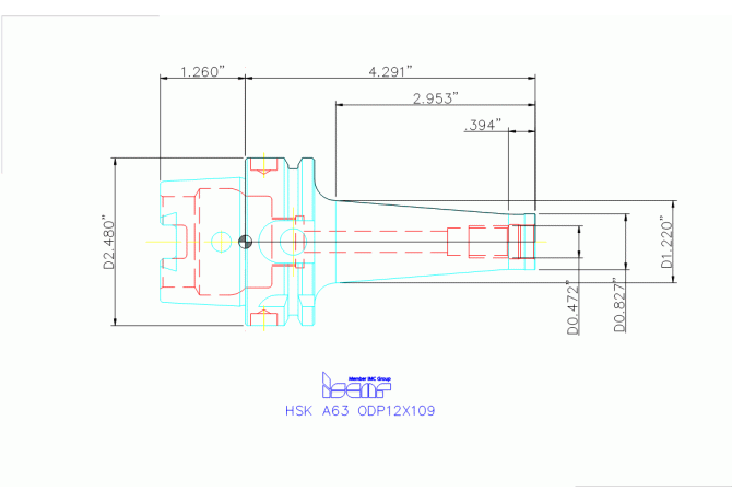HSK A63 ODP12X109