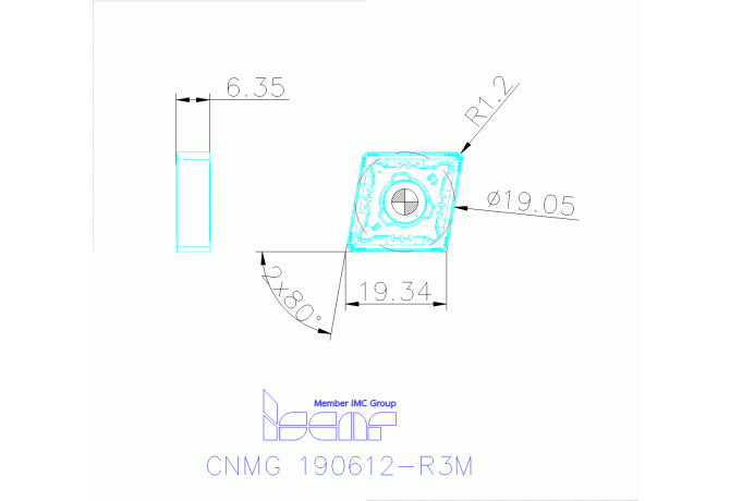 CNMG 190612-R3M IC6025