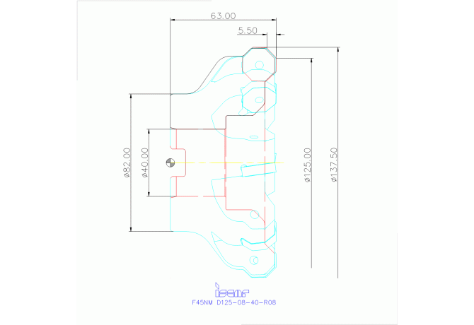 F45NM D125-08-40-R08