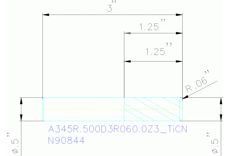 A345R.500D3R060.0Z3 TICN
