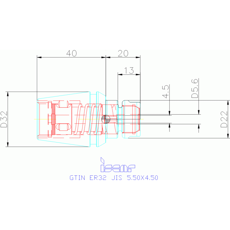 GTIN ER32 JIS 5.50X4.50