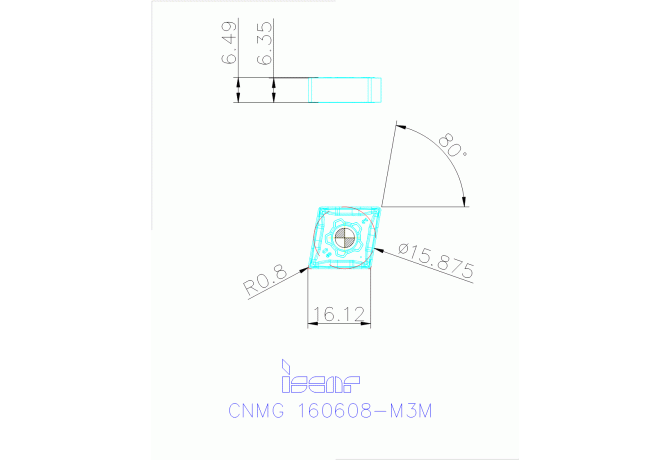 CNMG 160608-M3M IC830