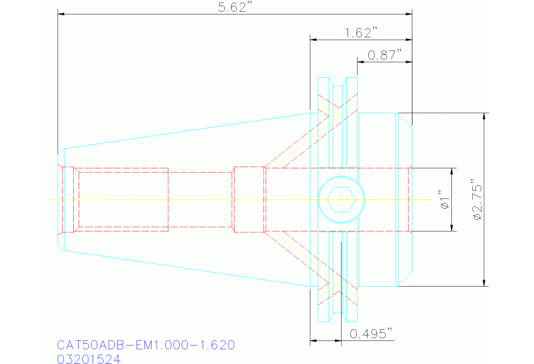 CAT50ADB-EM1.000-1.620