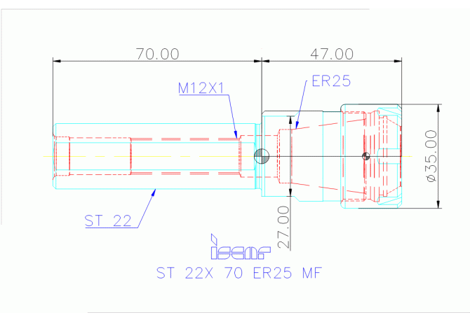 ST 22X 70 ER25 MF