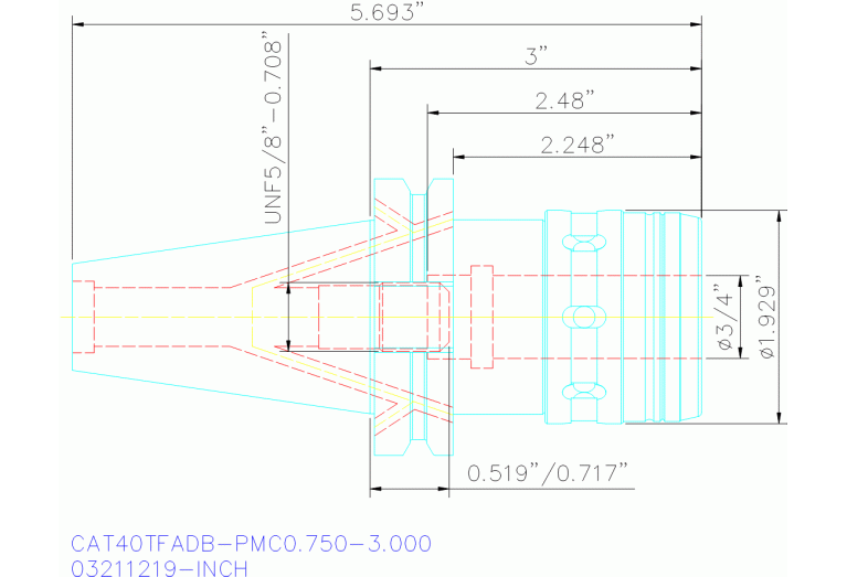 CAT40TFADB-PMC0.750-3.000