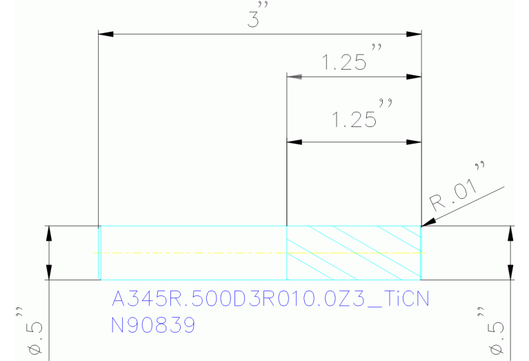 A345R.500D3R010.0Z3 TICN