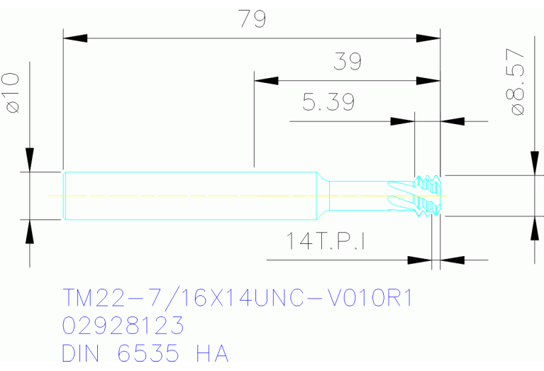 TM22-7/16X14UNC-V010R1