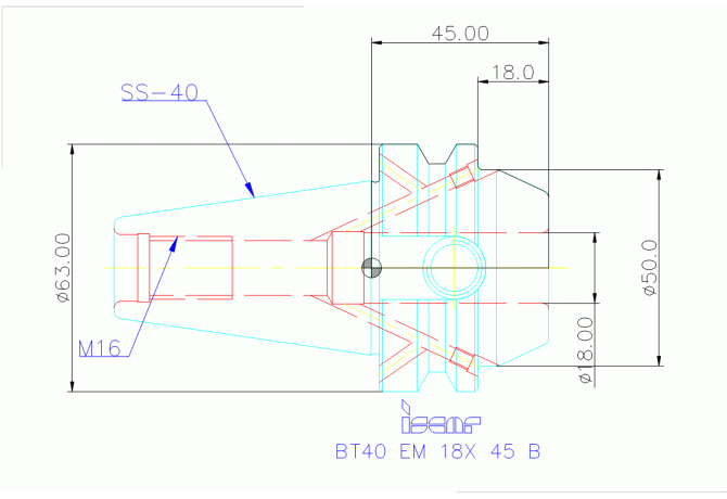 BT40 EM 18X 45 B