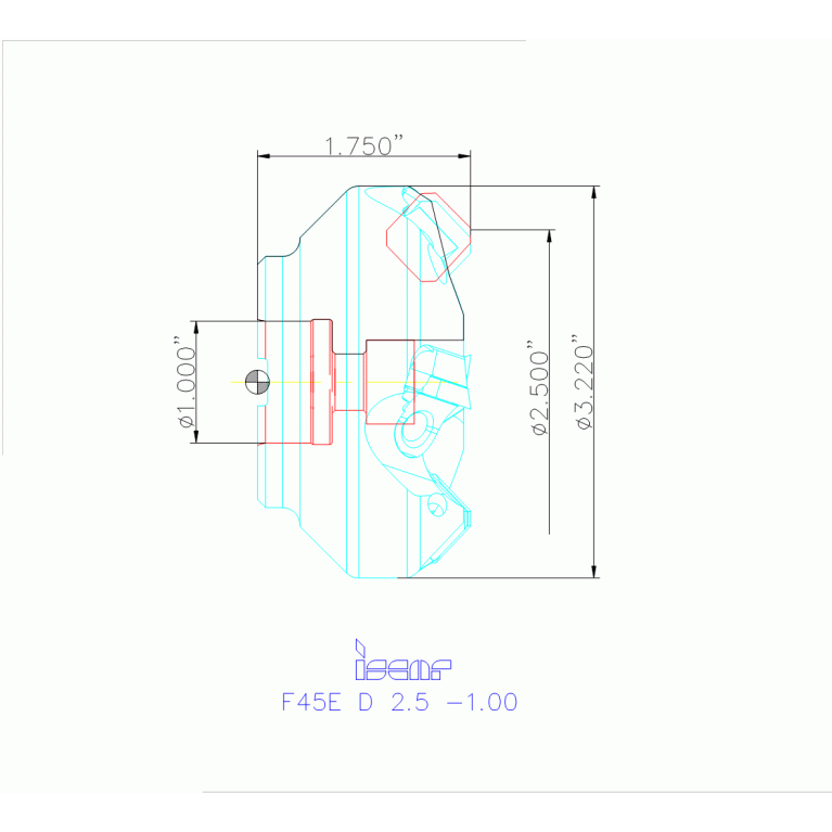 F45E D 2.5 -1.00