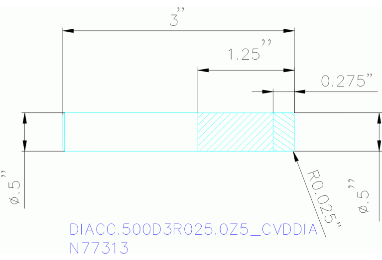DIACC.500D3R025.0Z5 CVDDIA