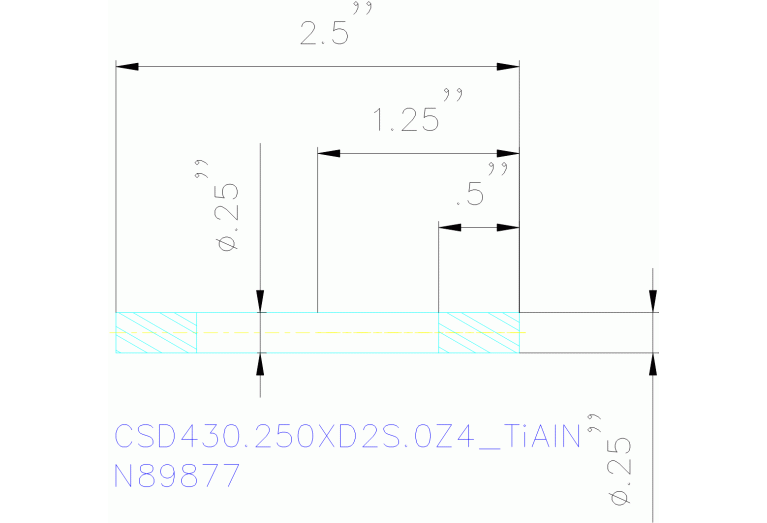 CSD430.250XD2S.0Z4 TIALN