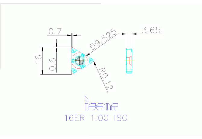16ER 1.00 ISO IC50M