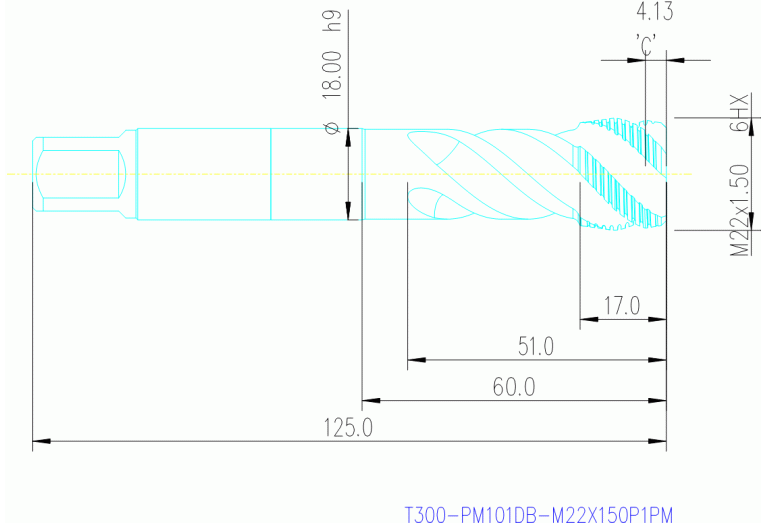 T300-PM101DB-M22X150P1PM