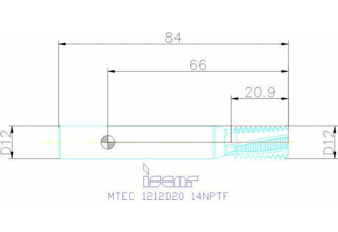 MTEC 1212D20 14NPTF IC908