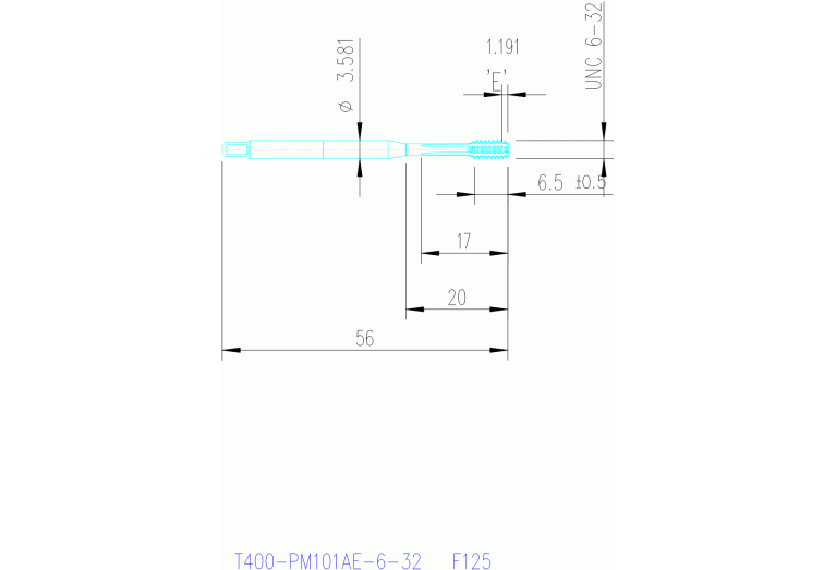 T400-PM101AE-6-32 F125
