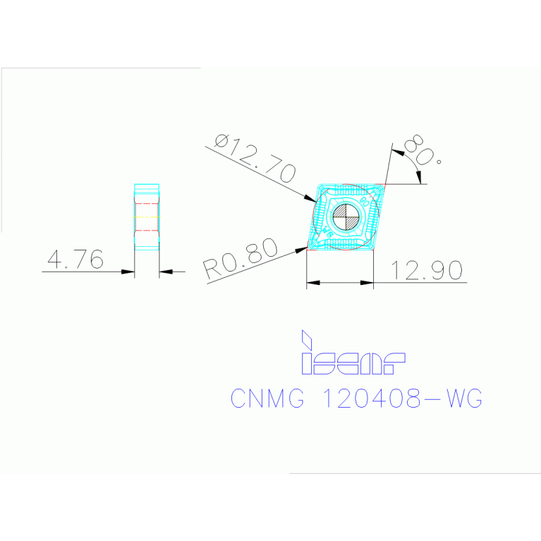 CNMG 120408-WG IC9150