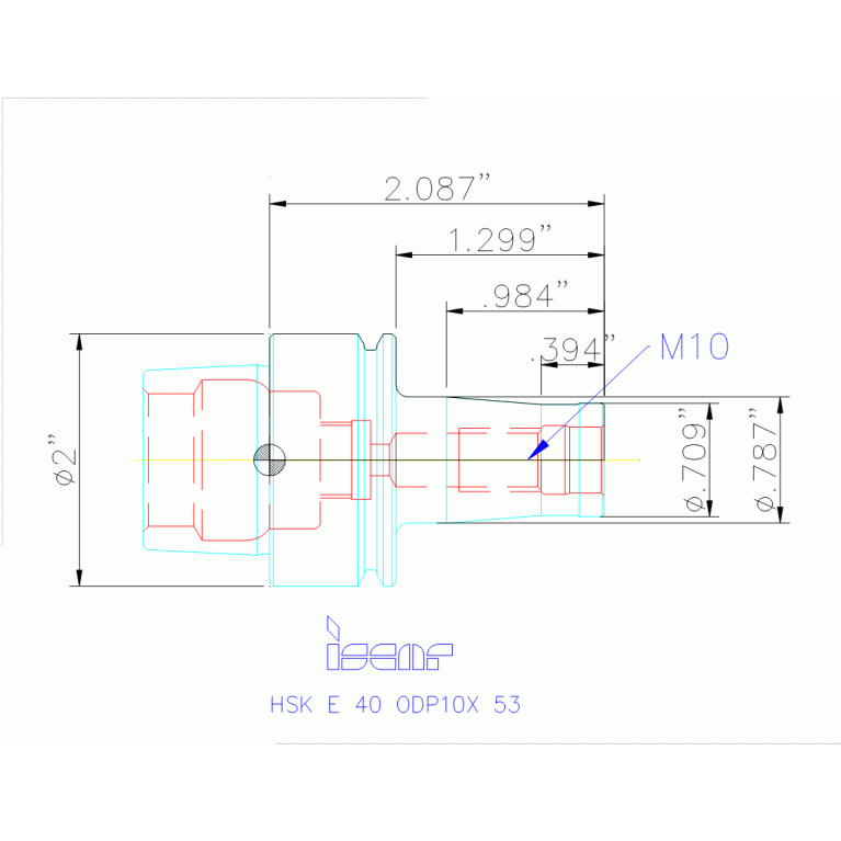 HSK E40 ODP10X53