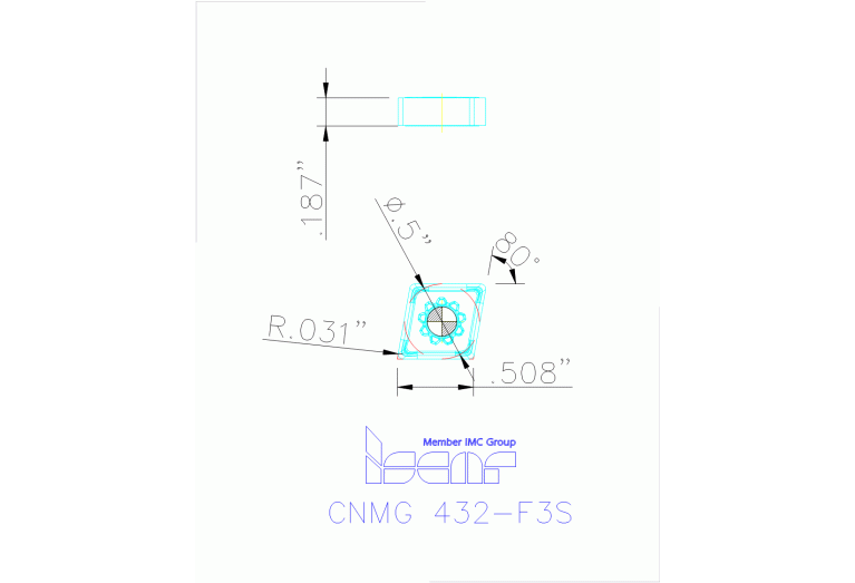 CNMG 120408-F3S IC806