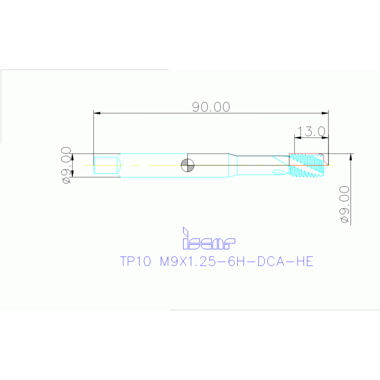 TP10 M9X1.25-6H-DCA-HE