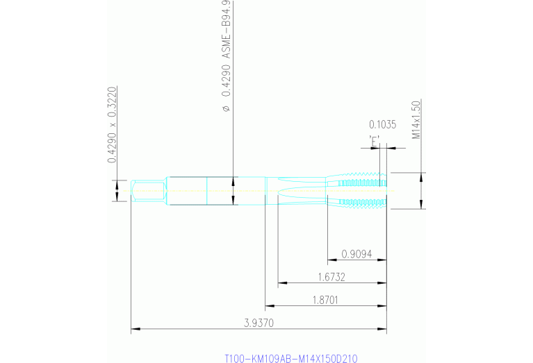 T100-KM109AB-M14X150D210