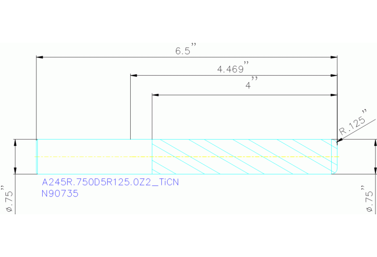 A245R.750D5R125.0Z2 TICN