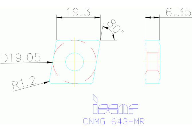 CNMG 190612-MR IC8350