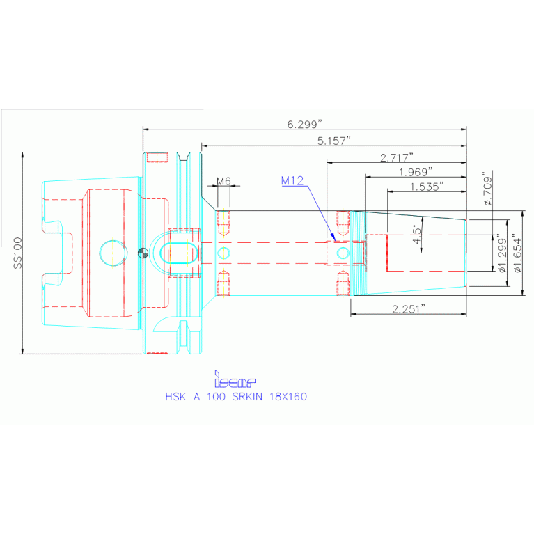 HSK A100 SRKIN18X160