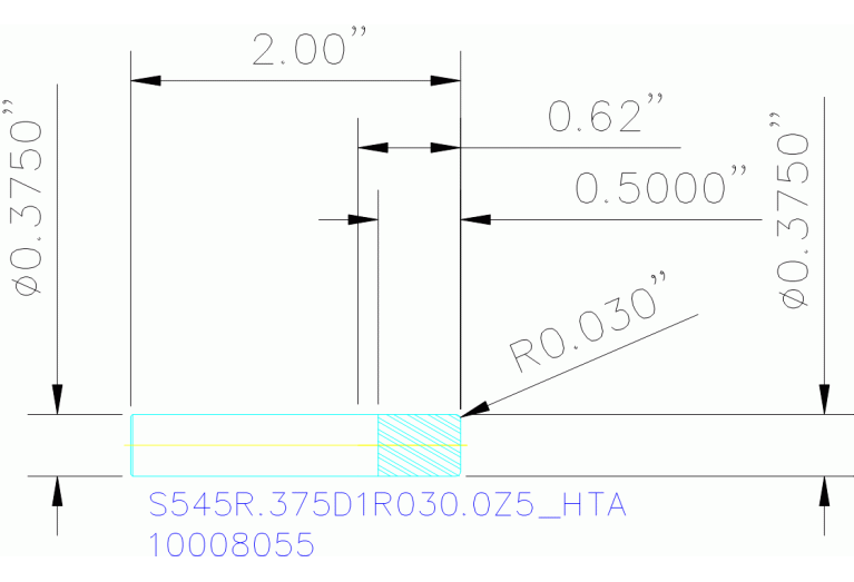 S545R.375D1R030.0Z5 HTA