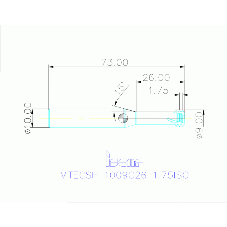 MTECSH 1009C26 1.75ISO IC903