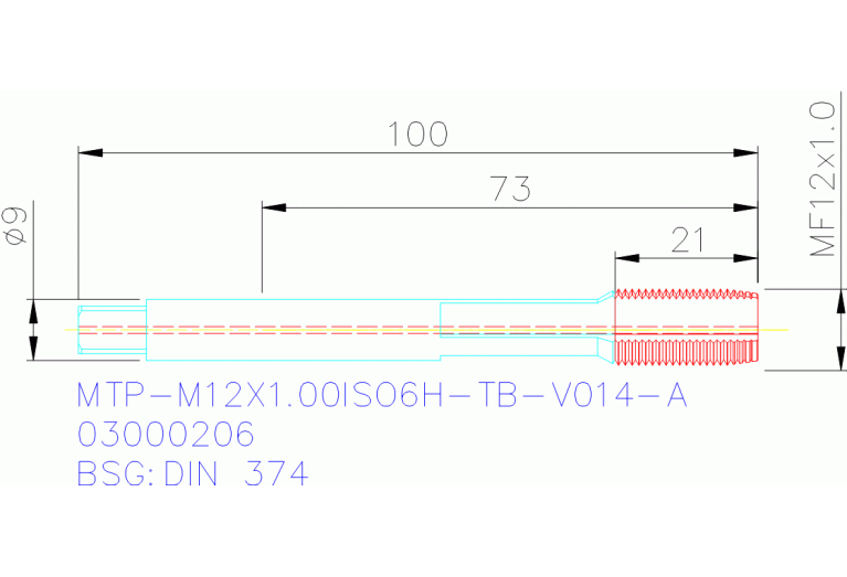 MTP-M12X1.00ISO6H-TB-V014-A