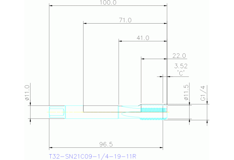 T32-SN21C09-1/4-19-11R