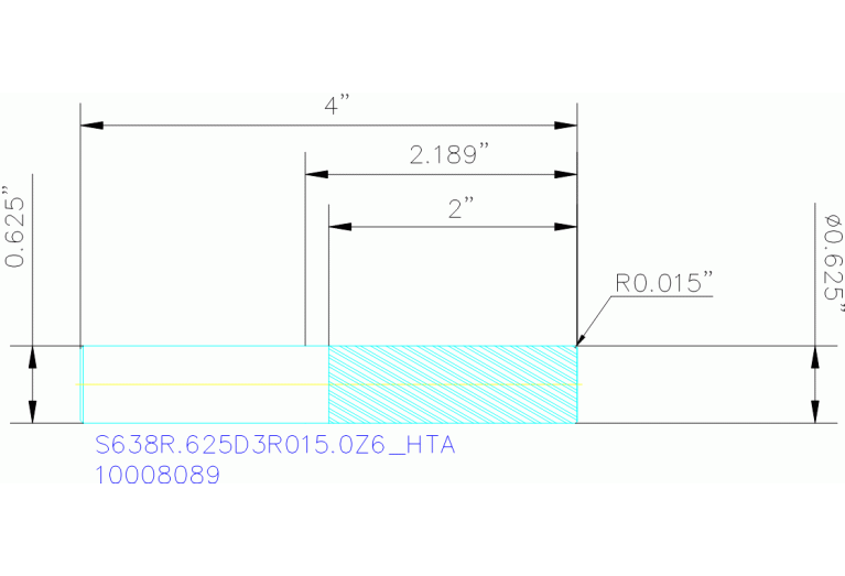 S638R.625D3R015.0Z6 HTA