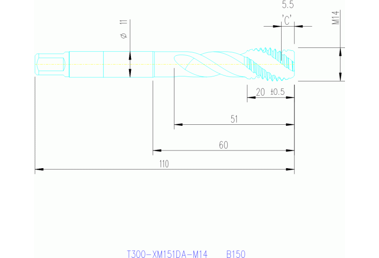 T300-XM151DA-M14 B150
