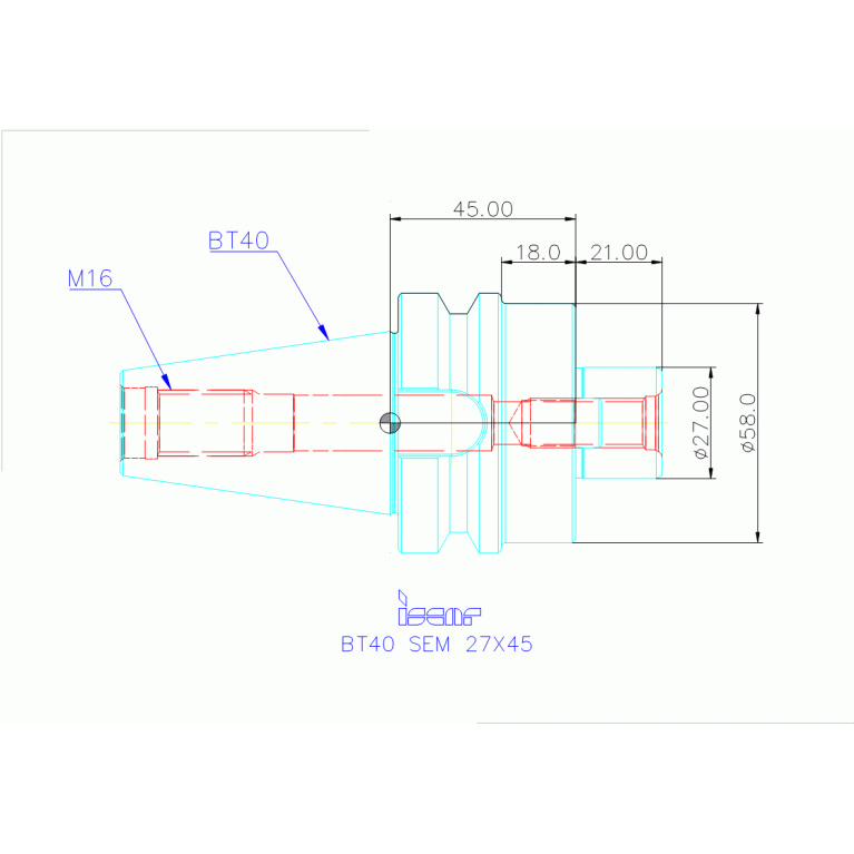 BT40 SEM 27X45