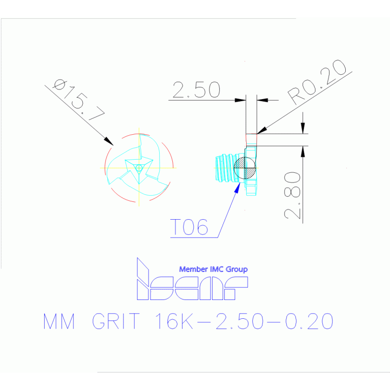 MM GRIT 16K-2.50-0.20 IC528