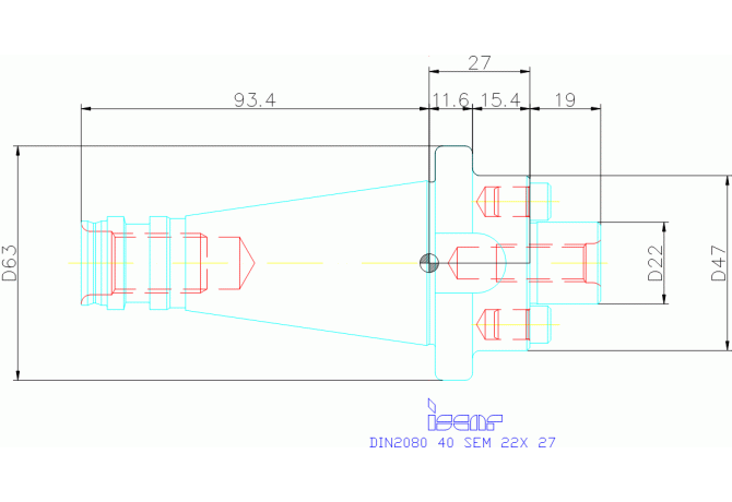 DIN2080 40 SEM 22X 27