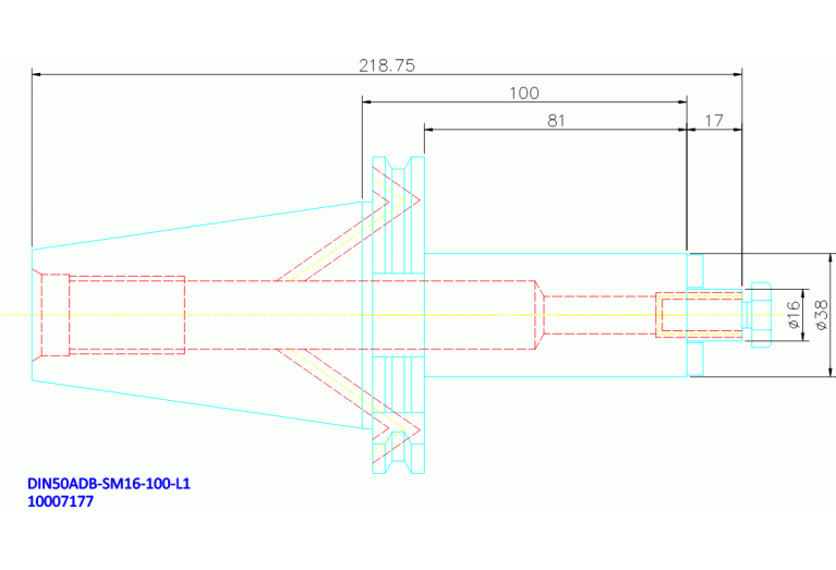 DIN50ADB-SM16-100-L1