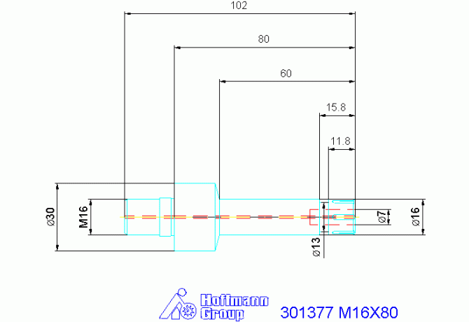 301377 M16X80