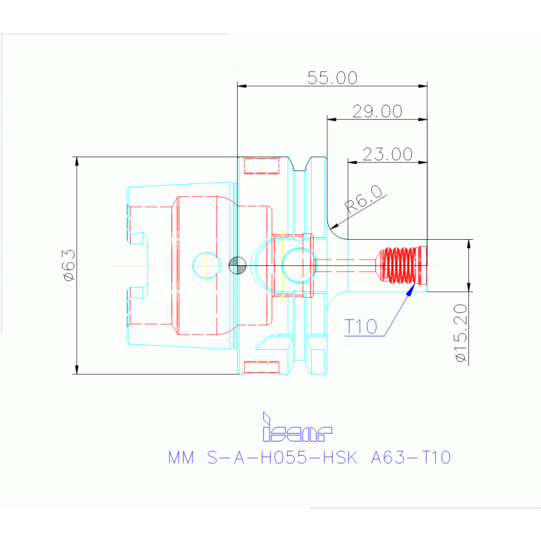MM S-A-H055-HSK A63-T10
