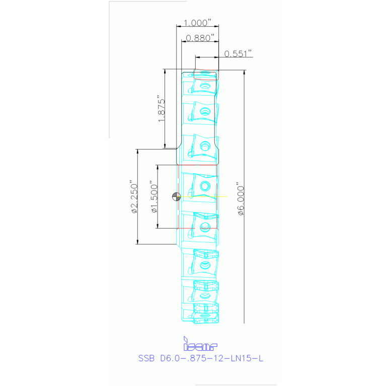 SSB D6.0-.875-12-LN15-L