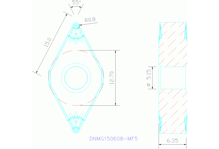 DNMG150608-MF5 TP2500