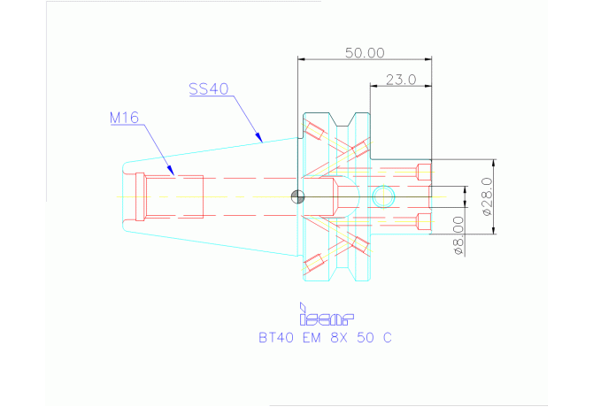 BT40 EM 8X 50 C