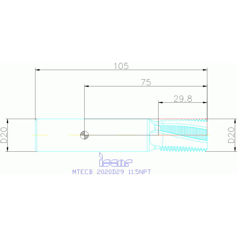 MTECB 2020D29 11.5NPT IC908