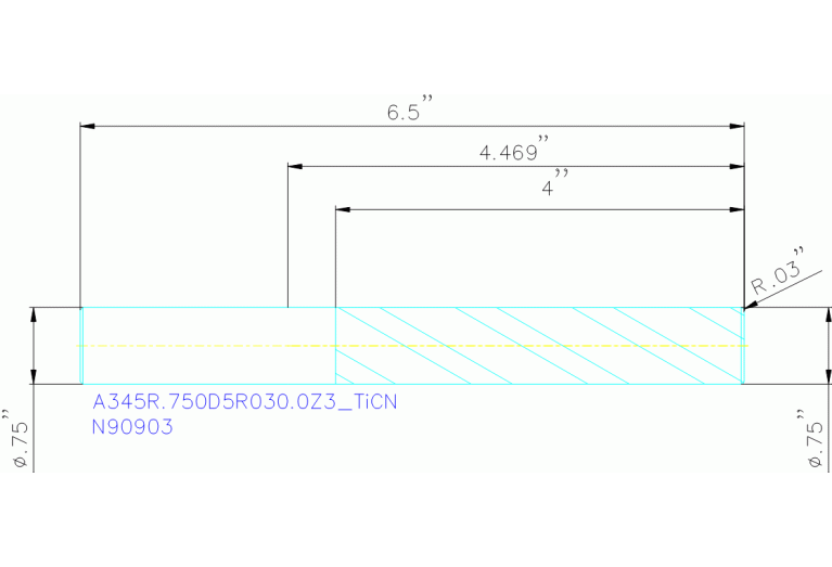 A345R.750D5R030.0Z3 TICN