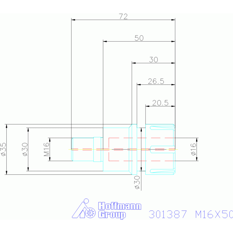 301387 M16X50