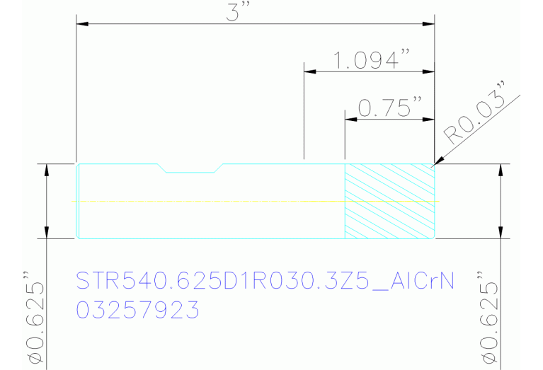 STR540.625D1R030.3Z5 ALCRN