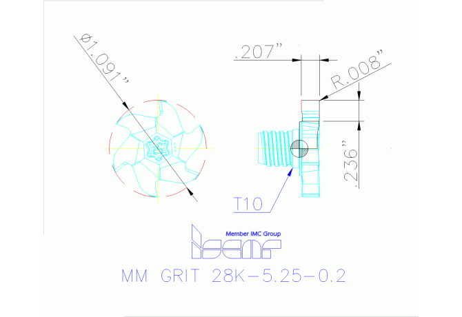 MM GRIT28K525-020-6T10 IC908