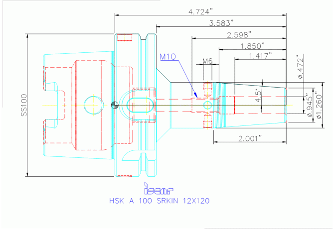 HSK A100 SRKIN12X120