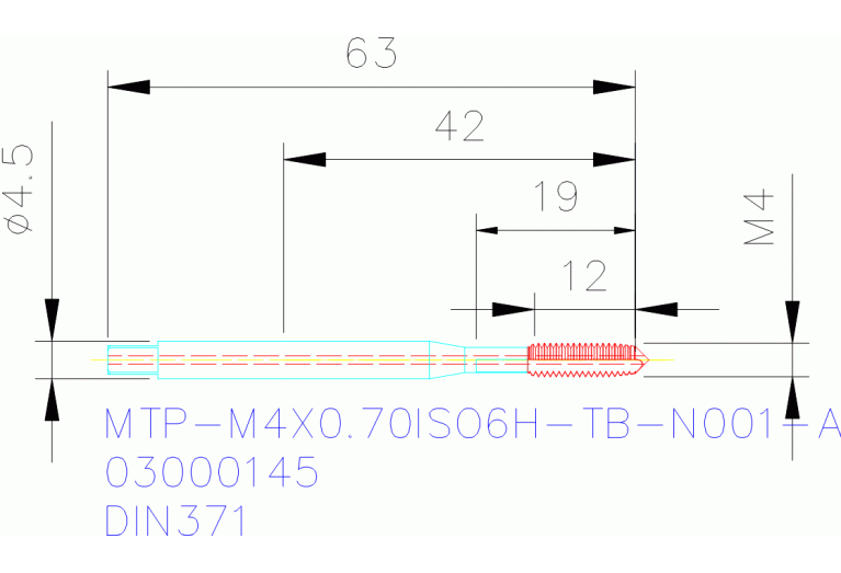 MTP-M4X0.70ISO6H-TB-N001-A